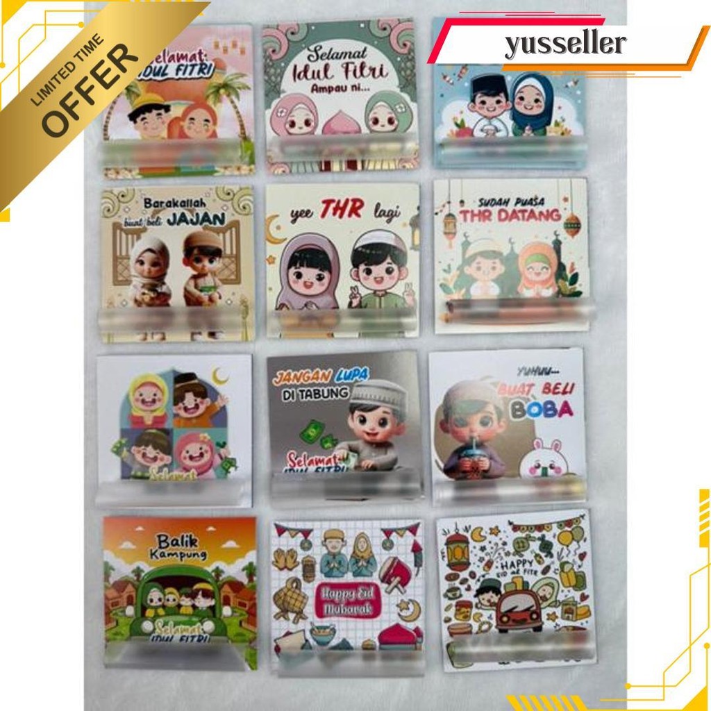 

24 Pcs Amplop Lebaran Unik Viral Dengan Sedotan Siap Kirim