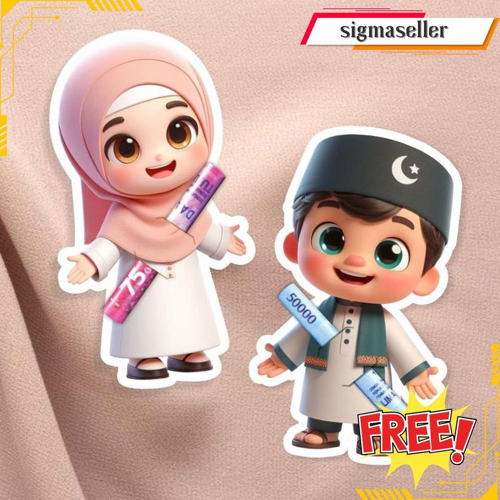 

(40Pcs) Amplop Lebaran Gemoy Karakter 3D Idul Fitri 2025 Uang Selip Peluk Angpao Thr Unik Siap Kirim