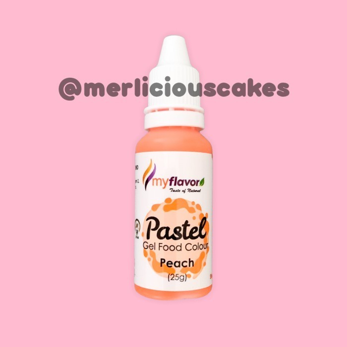 

>>>>>] Peach Pastel Gel My Flavor Food Color Food Colour Pewarna Makanan