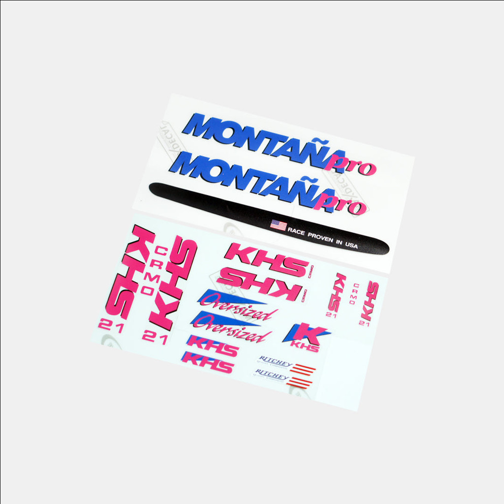KHS Montana Pro Frameset / Sticker / Decal Sepeda