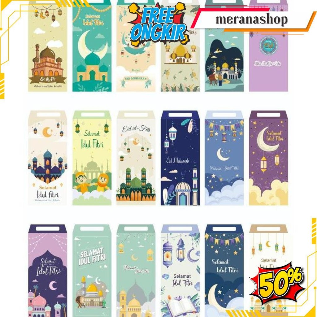 

(100Pcs/10Pak) Amplop Lebaran Ukuran Besar Dan Tebal Bisa Cod