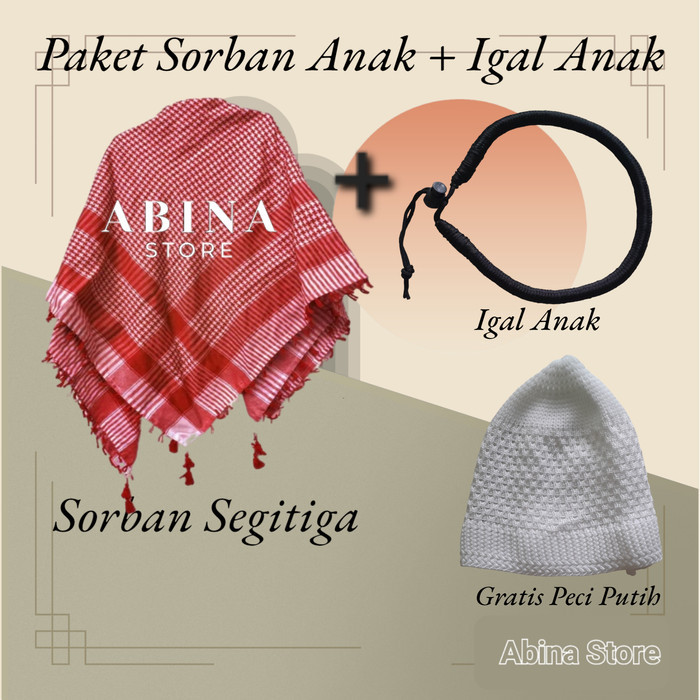 Terbaru Igal Sorban Anak / Ikat Sorban / Igal Arab / Igal Anak / Igal Bayi Best Seller