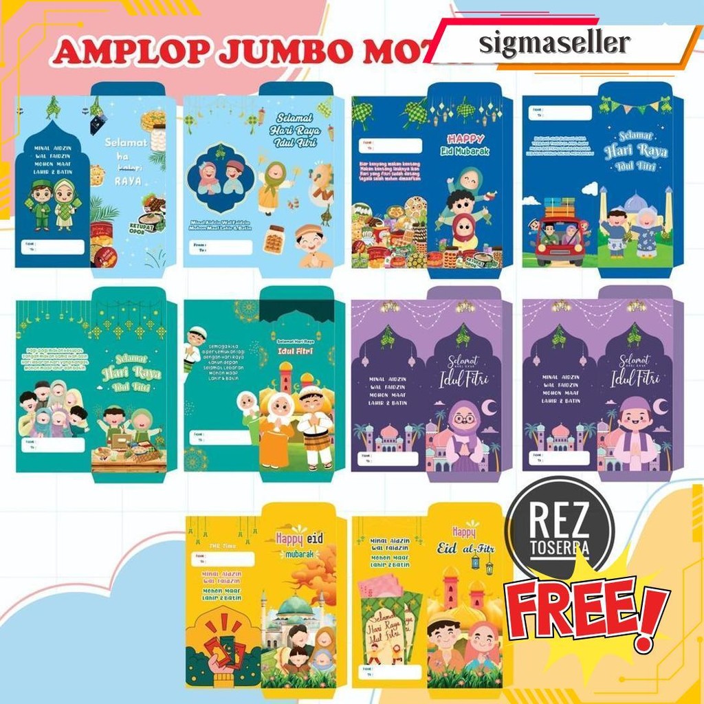 

Paket 100 Pcs Amplop Lebaran 2025 | Amplop Motif Lucu Bisa Cod