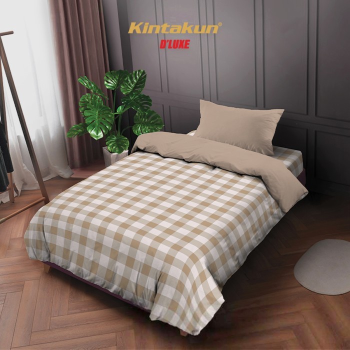 Kintakun Bedcover Set Sprei Fitted 120 x 200 DLUXE Aesthetic 30 cm