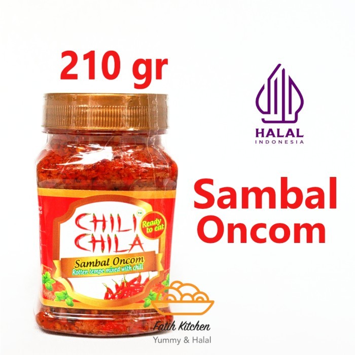 

TERLARIS CHILI CHILA SAMBAL ONCOM 210 GR - HALAL MURAH!!! MURAH