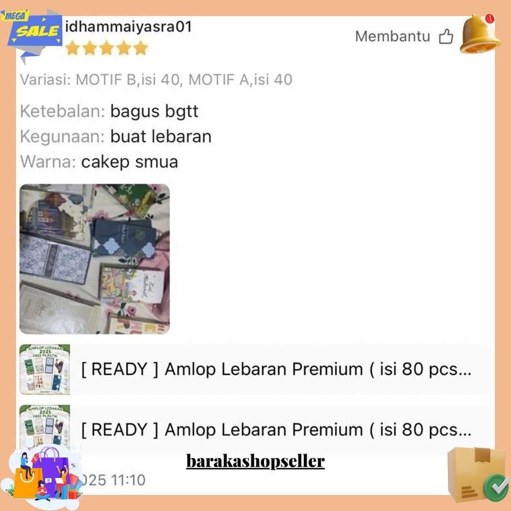 

Amplop Lebaran Exclusive Premium Super Tebal / Amplop Idul Fitri / Amplop Hari Raya / Angpao Lebaran Gratis Ongkir