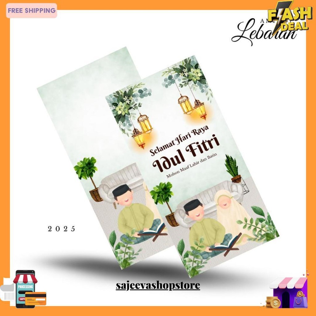 

Amplop Lebaran Panjang Bahan Premium Tebal Box Isi 50 Pcs Desain Tema Karakter Lucu Islami 2025 Termurah Banget