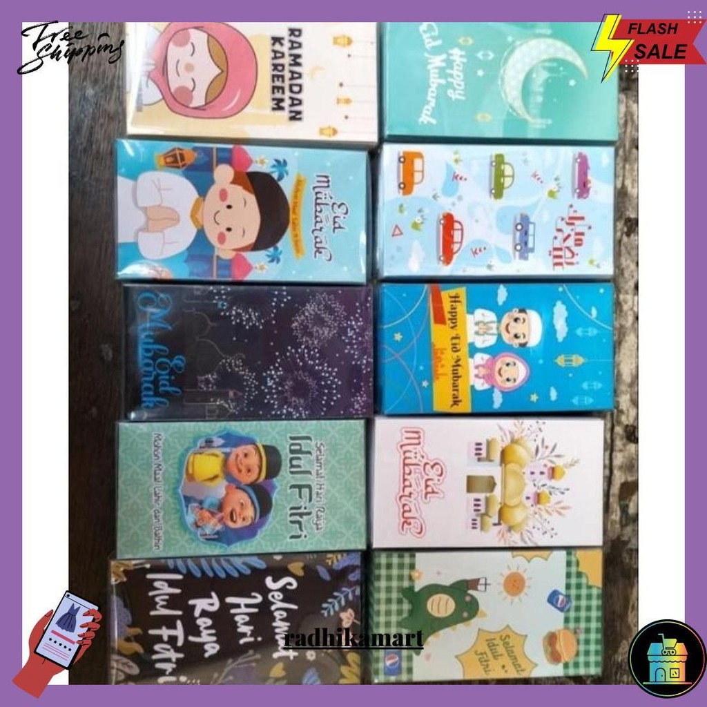 

(Jumbo Isi 50Pc Mika) Amplop Lebaran Jumbo Panjang Angpau Lebaran Uang Tanpa Di Lipat Original Produk