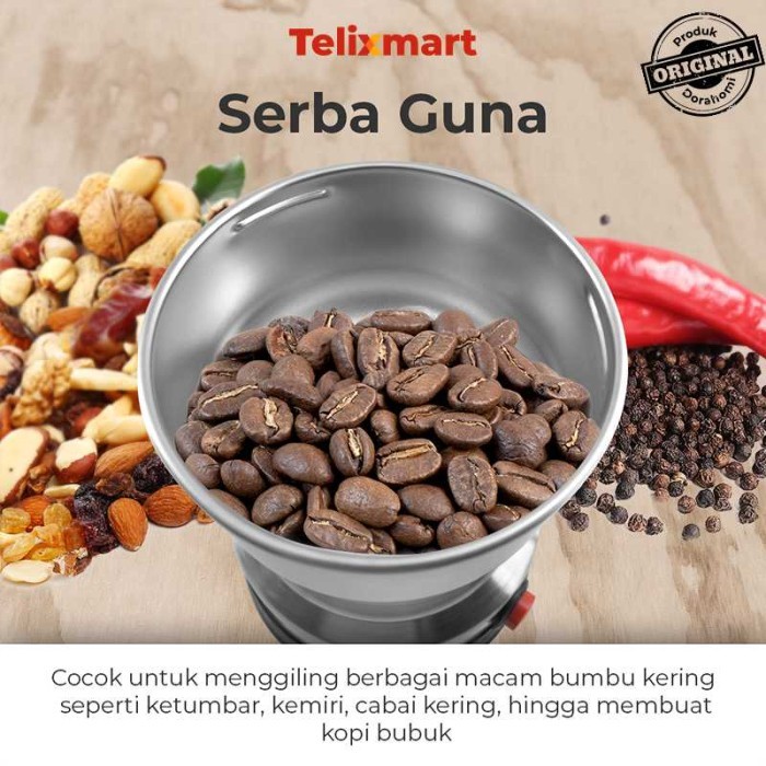 GRINDER MINI DORAHOMI MESIN PENGGILING KOPI BLENDER BUMBU KERING