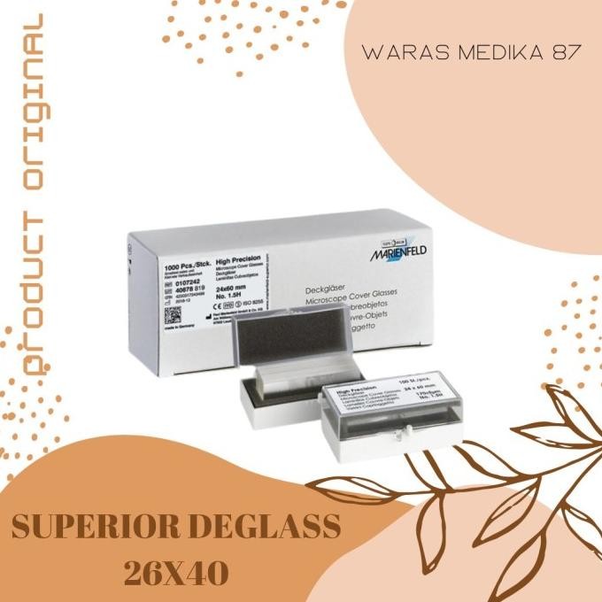 Cover Glass 24 x 60 mm Superior / Deglass 24 x 60mm Marienfield