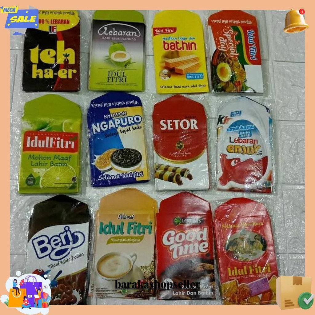 

10Pcs Amplop Lebaran Snack Ukuran Medium 6X8.5Cm Siap Kirim