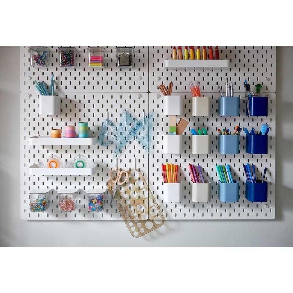 

ORIGINAL SKADIS aksesoris skadis papan notes, pengait papan notes, wadah papan notes, aksesoris papan berlubang, aksesoris wall organizer al-116