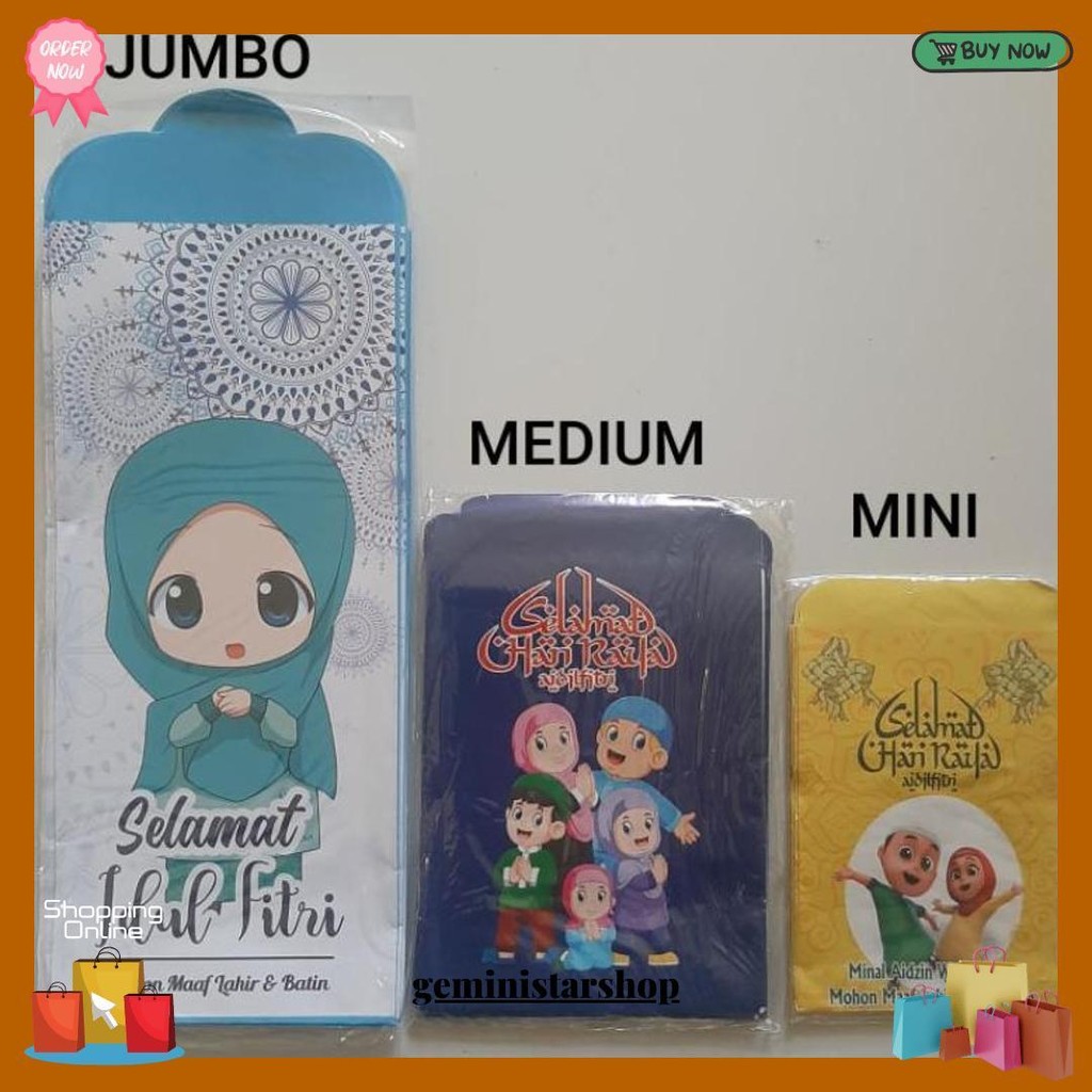 

Amplop Lebaran Jumbo Isi 10 Uang Tidak Ditekuk Original Produk