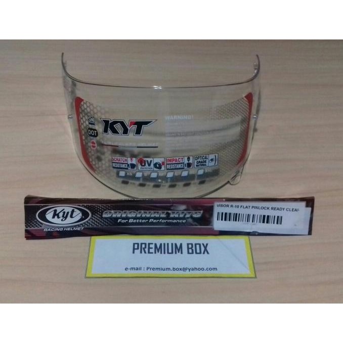 KYT R10 / RC7 / K2Rider - Flat Visor Pinlock Ready Clear