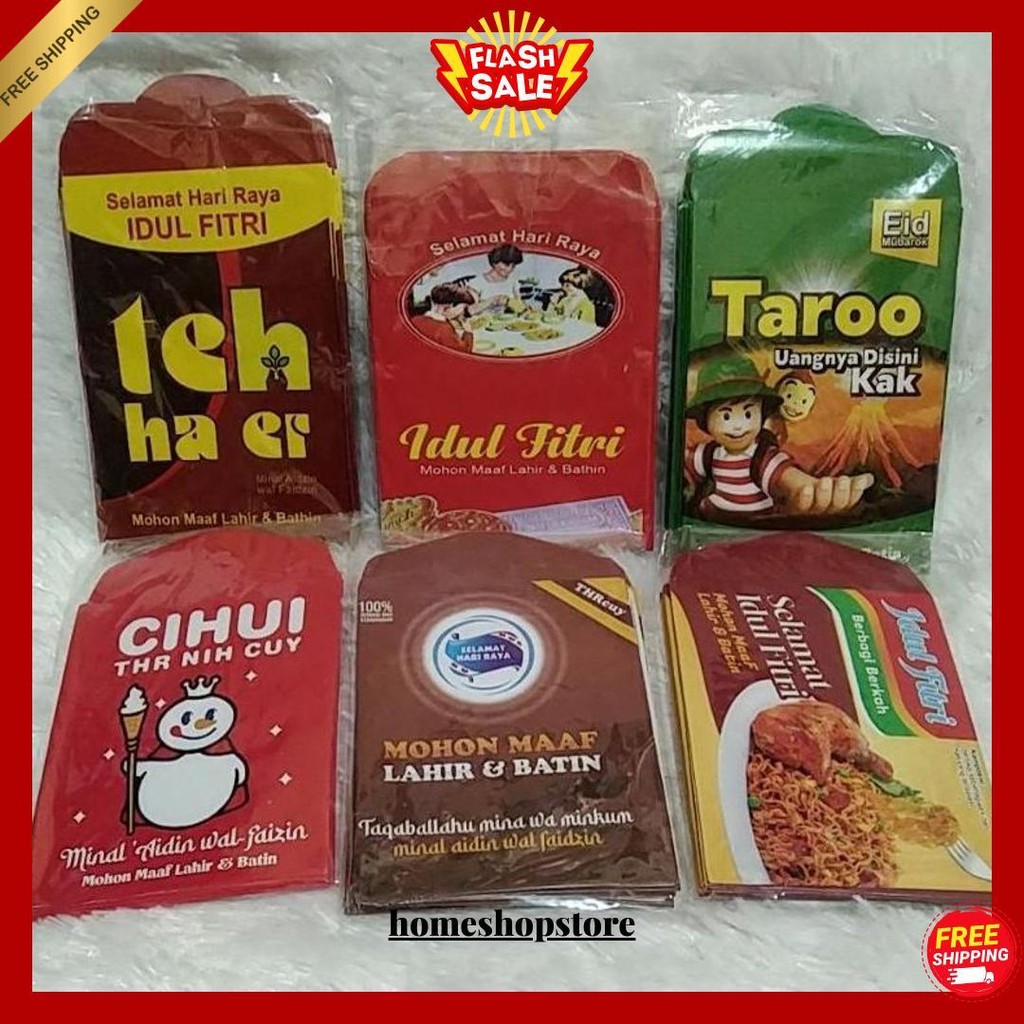 

Amplop Lebaran Medium Tema Snack & Uang Isi 10Pcs Siap Kirim