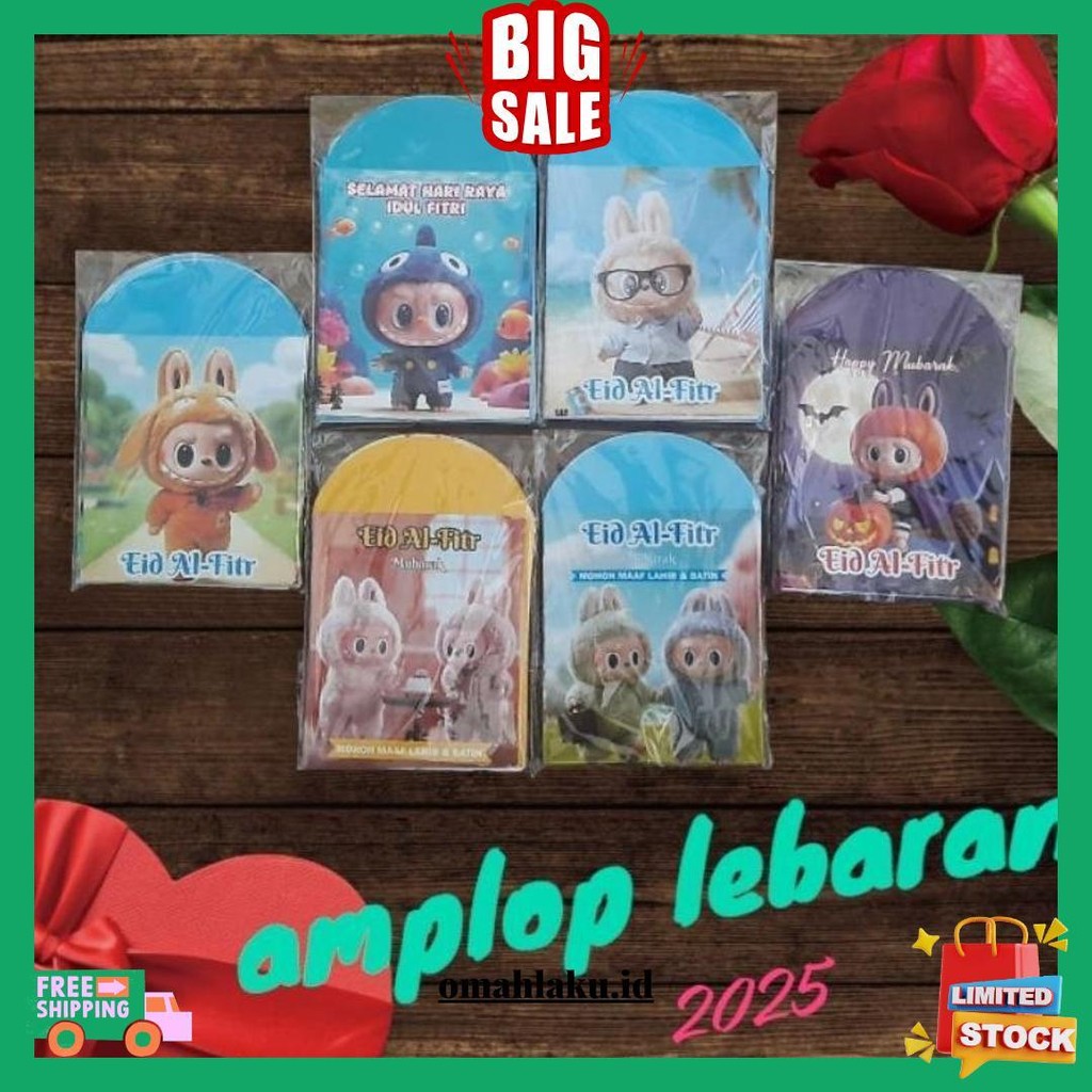 

10 Pack Isi 100 Uk Medium Angpau Lebaran Terbaru Cod