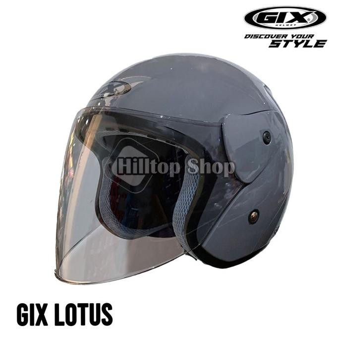 Helm GIX Lotus Solid Half Face Helmet