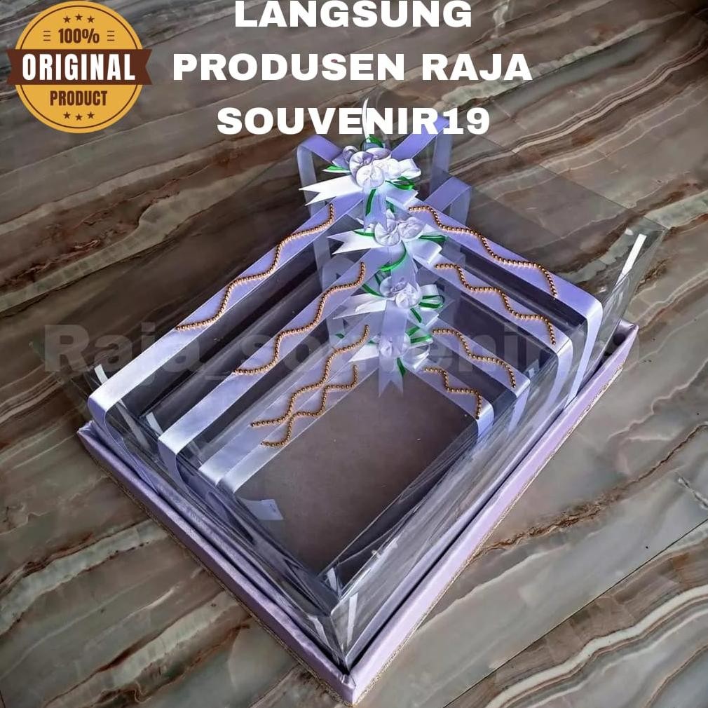 

COD Kotak Seserahan Pernikahan Set Lengkap Isi 4 Box Hantaran Parcel Mika hy-120