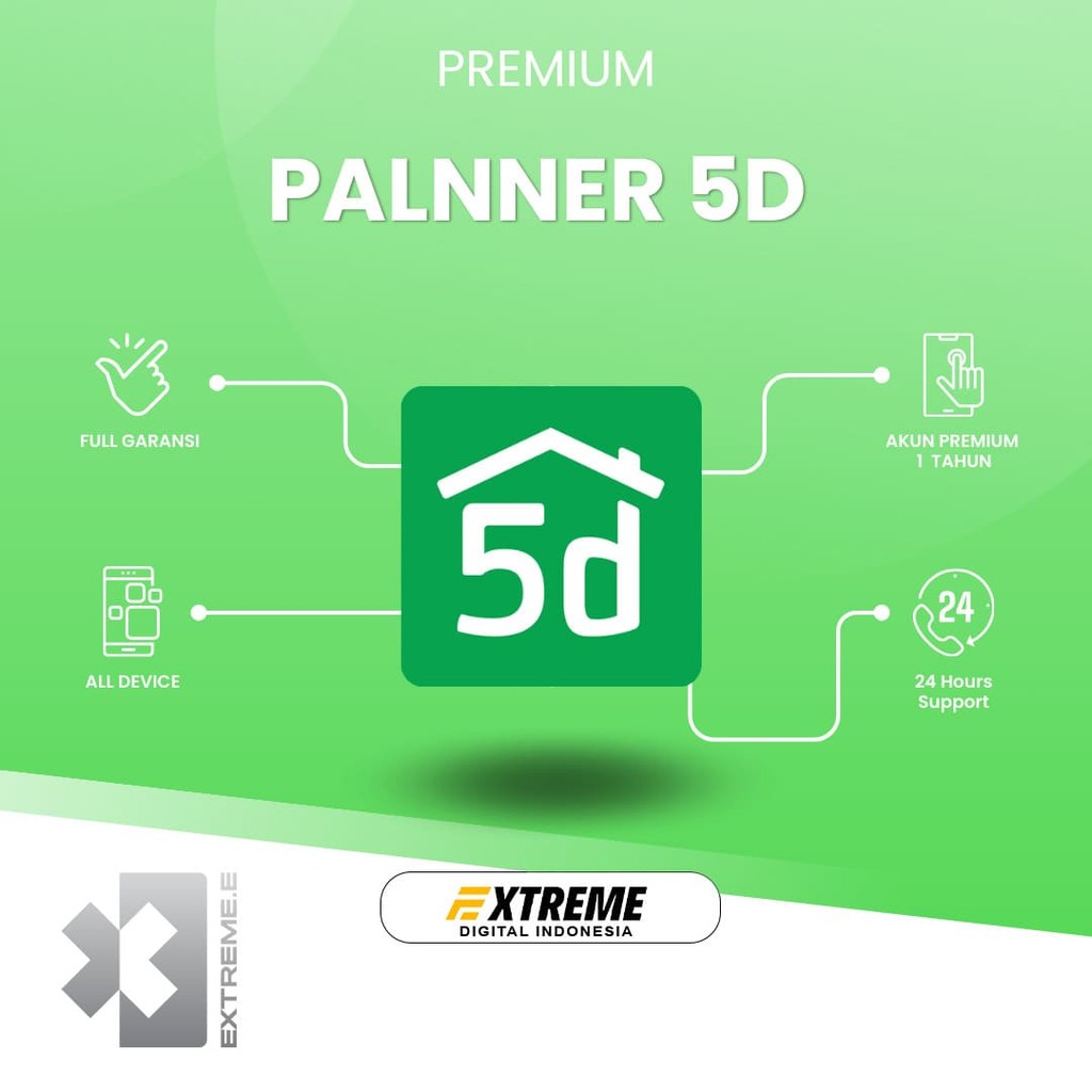Planner 5D Premium 1 Tahun Resmi Bergaransi (Proses Instant)