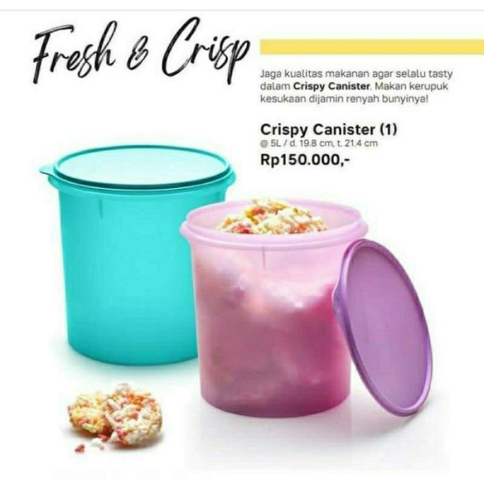 TUPPERWARE MIDI CANISTER TOSKA TOPLES KERUPUK BESAR