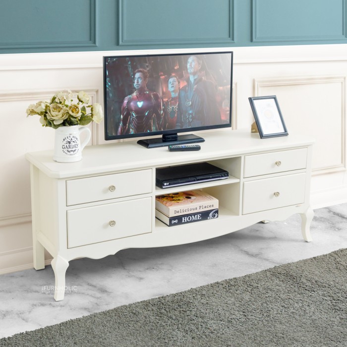 Ifurnholic Baroque Tv Cabinet 140 Meja Tv Klasik Rak Tv Kayu