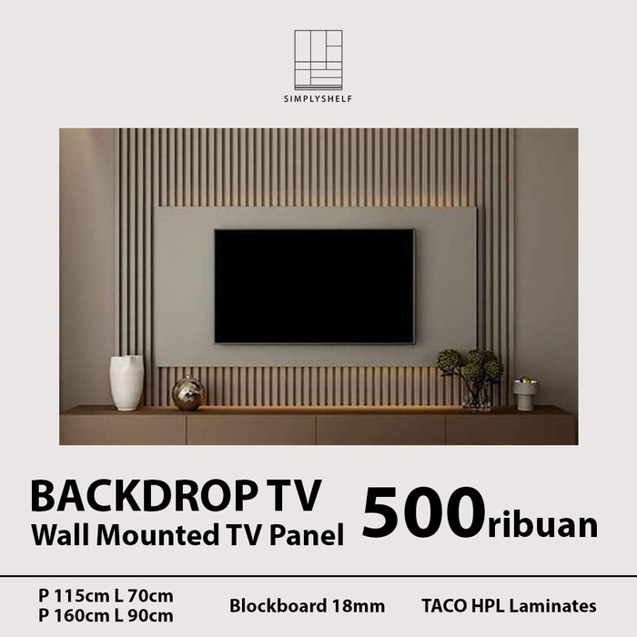 Backdrop Tv - Custom Plywood Hpl