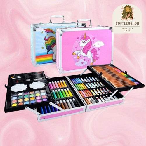 

Crayon set 145 Alat Tulis Anak Koper Gambar Lukis Koper Box