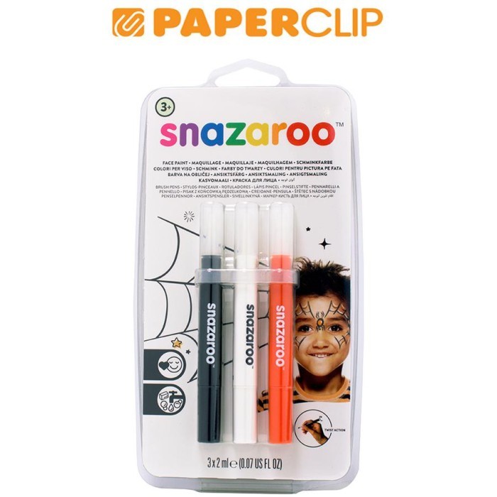 

TERLARIS! FACE PAINTING SNAZAROO BRUSH PEN HALLOWEEN 1180142SN