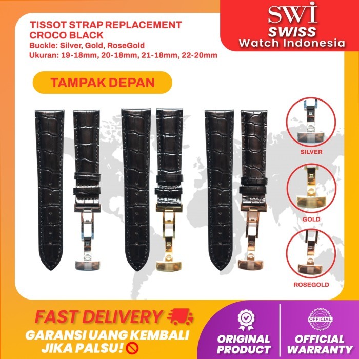 Strap Leather Tali Kulit Jam Tangan Tissot 1853 19Mm 21Mm 20Mm 22Mm