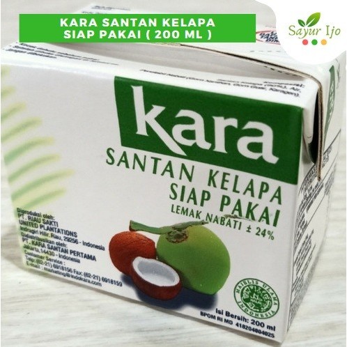 

Kara Santan Kelapa Siap Pakai 200 Ml Fresh Lemak Nabati -/+ 24 % Best Seller