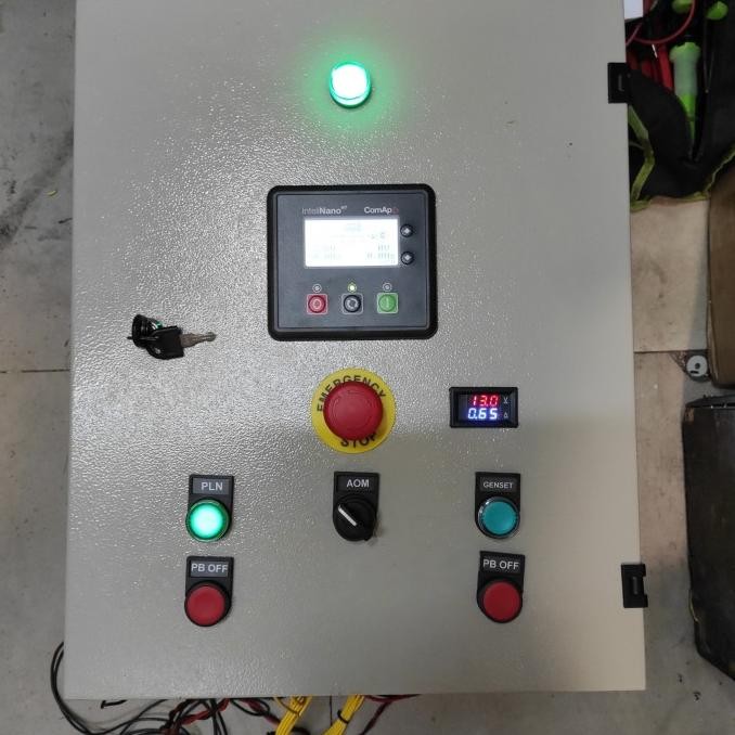 Promo Panel Genset ATS AMF 15 kVA 3phase Kontaktor 4POLE COD