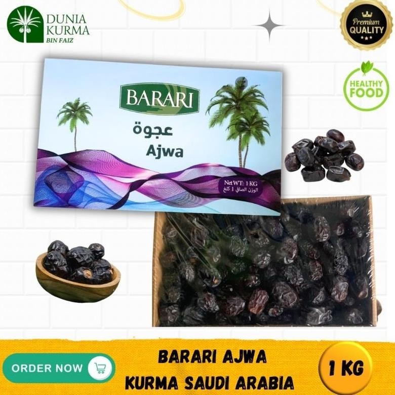 

Kurma Barari Ajwa 1 Kg Saudi Arabia