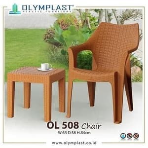 Set Meja Kursi Teras Ol508 Olymplast / Meja Kursi Tamu Plastik
