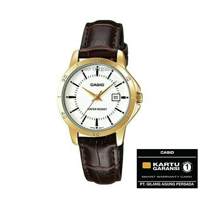 Jam Tangan Wanita Casio Ltp V004Gl Ltp-V004Gl Ltp-V004Gl-9 Original