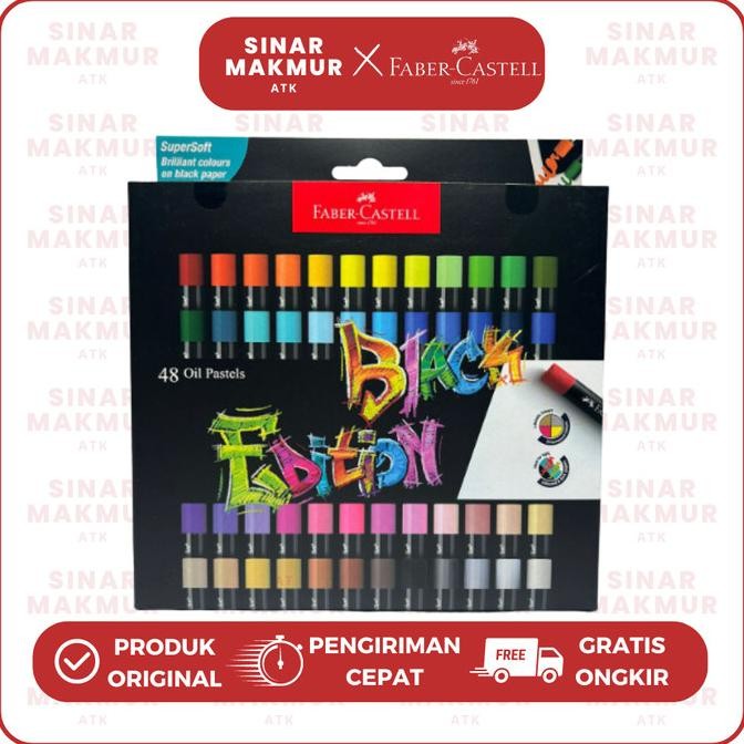 

Terlaris Crayon/Oil Pastel Black Edition Series Faber Castell 48 Warna (Set) Ready Stok