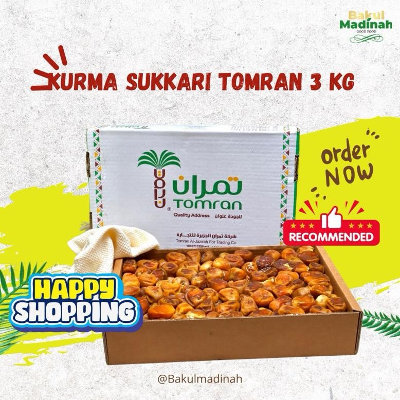 

Bakul Madinah - Kurma Sukarri wrapping TOMRON Premium 3 kg