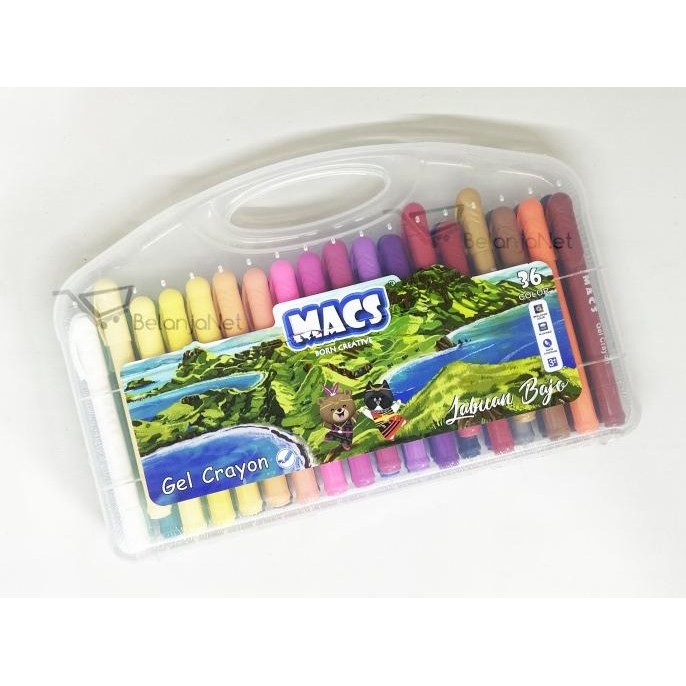 

Terlaris Gel Crayon | Silky Crayon | Krayon Macs 36 Warna Dapat Dicuci Ready Stok