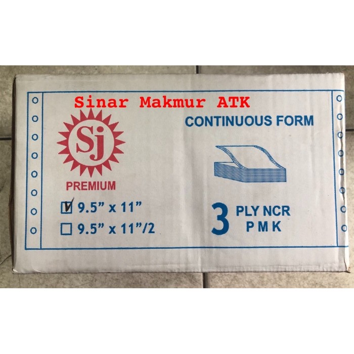

Continuous Form / Kertas Komputer SJ 91/2x11 3 Ply (K3)