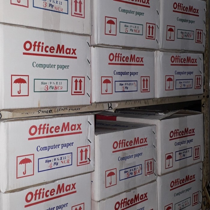 

Continuous form / Kertas Komputer Office Max 1 ply NCR / 1 ply bagi 2