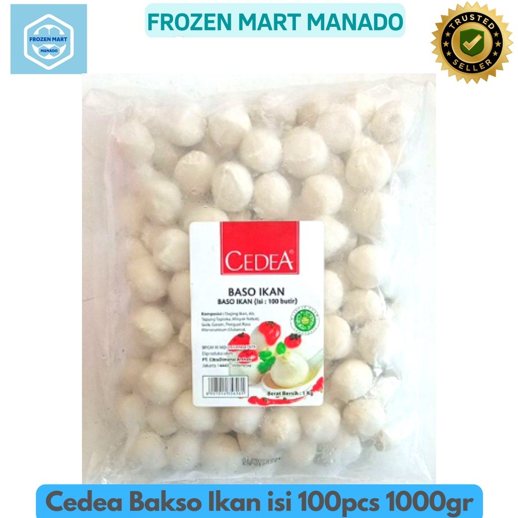 

Cedea Bakso Ikan isi 100pcs 1000gr - Frozen Mart Manado (Frozen Food Manado)