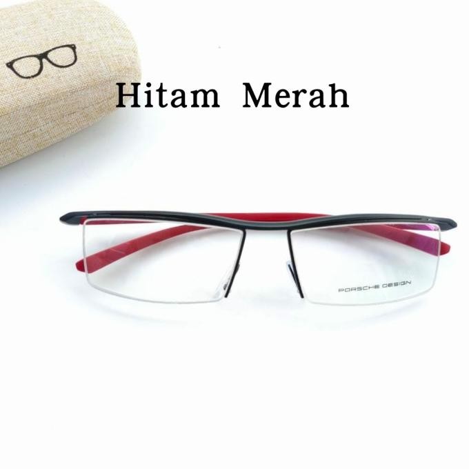 Frame Kacamata Pria Wanita Minus Sport Half Frame Terlaris