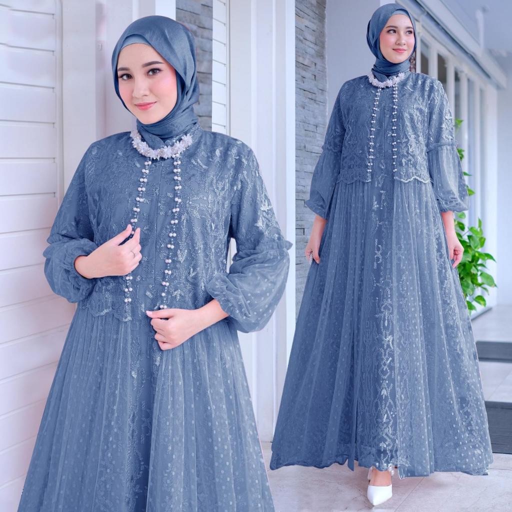 Gamis Ghamis Lebaran Gams Keluarga Maxydrees Pernikahan Gaun Wanita Dewasa Sysri Keluaran 2025 Konda