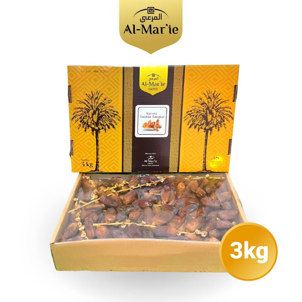 

Al Mar'ie Kurma Tunisia Tangkai 3kg Original Dates of Sukari Tunisia