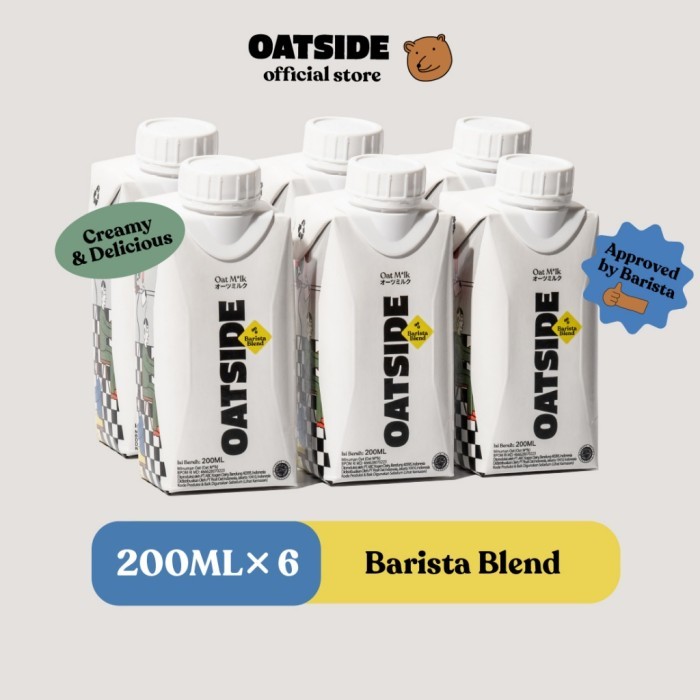 

TERLARIS OATSIDE MINI CAP OAT MILK BARISTA BLEND 200ML (6PCS) (KEMASAN TUTUP BOTOL) SUSU OAT