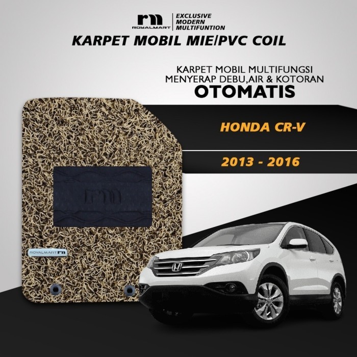 

TERLARIS ROYAL MART KARPET MOBIL MIE HONDA CRV 2013-2016 FULL SET/CARPET MIE BIHUN PREMIUM KESET PVC