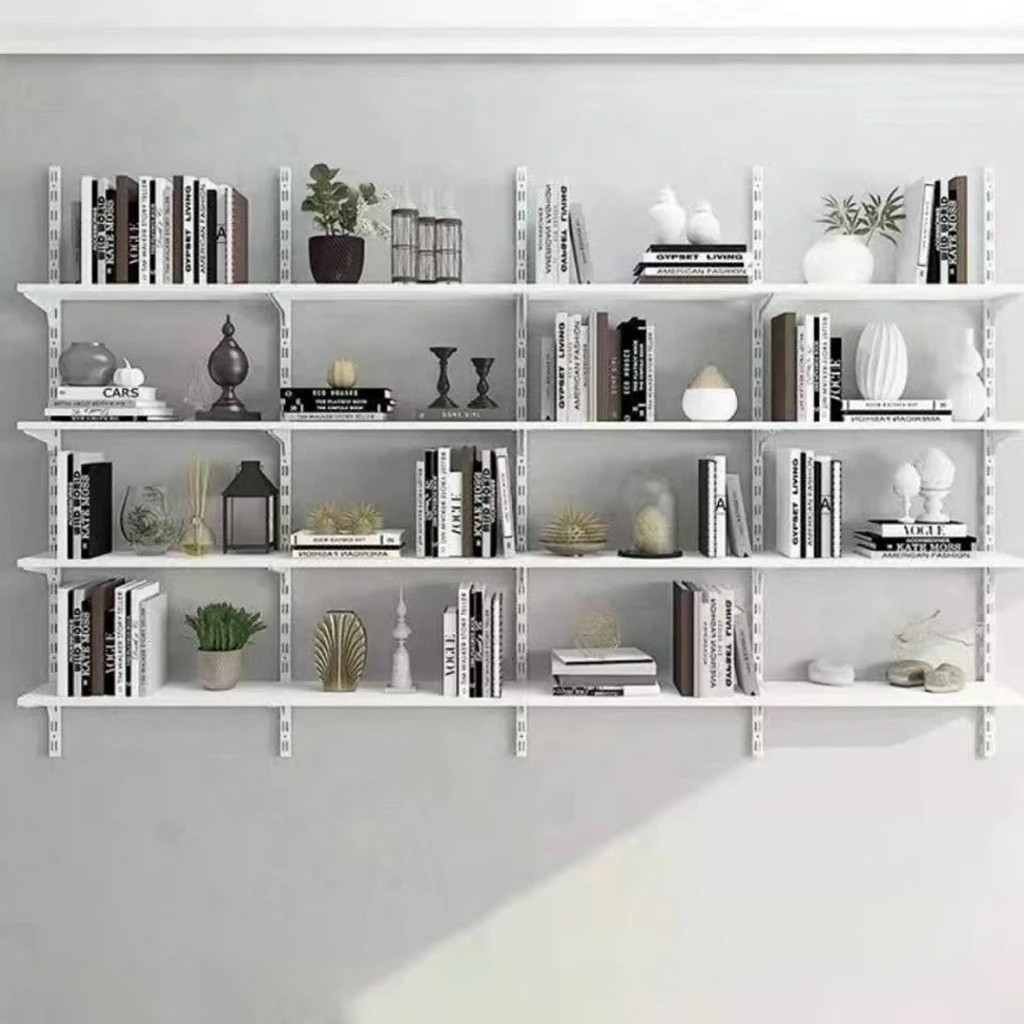 Cuci Gudang Ikeo - Rak Ambalan Dinding Besi Susun / Rak Gantung Besi Serbaguna / Rak Tempel Dinding