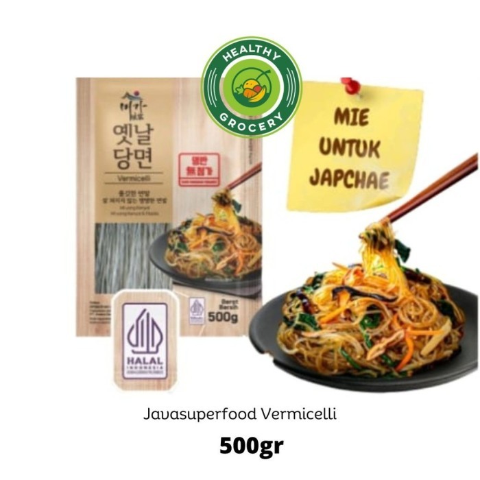 

TERLARIS JAVASUPERFOOD KOREAN VERMICELLI 500GR / MIE JAPCHAE / SOHUN MURAH!!! MURAH