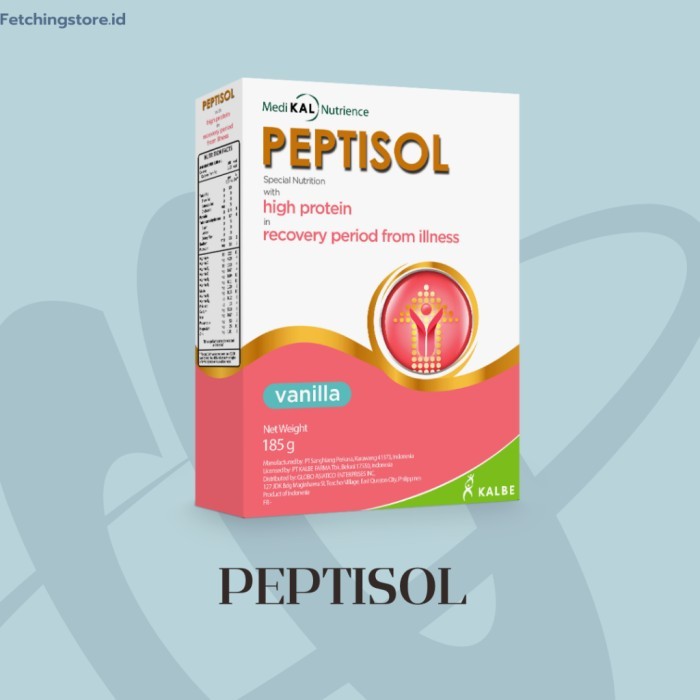 

TERLARIS PEPTISOL 189GR VANILLA / COKELAT / SUSU UNTUK IBU HAMIL / SUSU TINGGI PROTEIN MURAH!!!