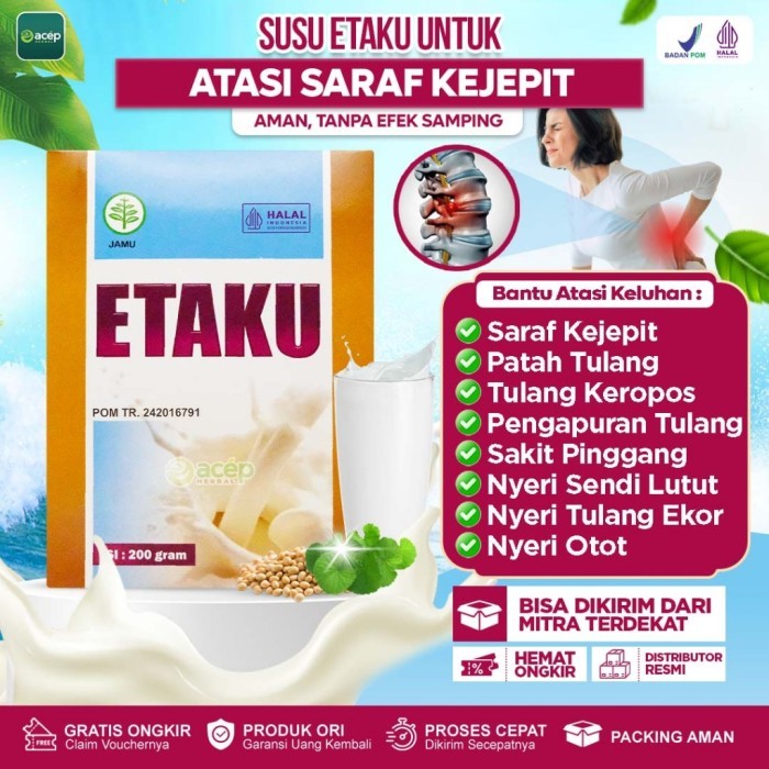 

TERLARIS OBAT SARAF KEJEPIT PATAH TULANG PENGAPURAN TULANG KEROPOS SUSU UNTUK KESEHATAN TULANG DAN