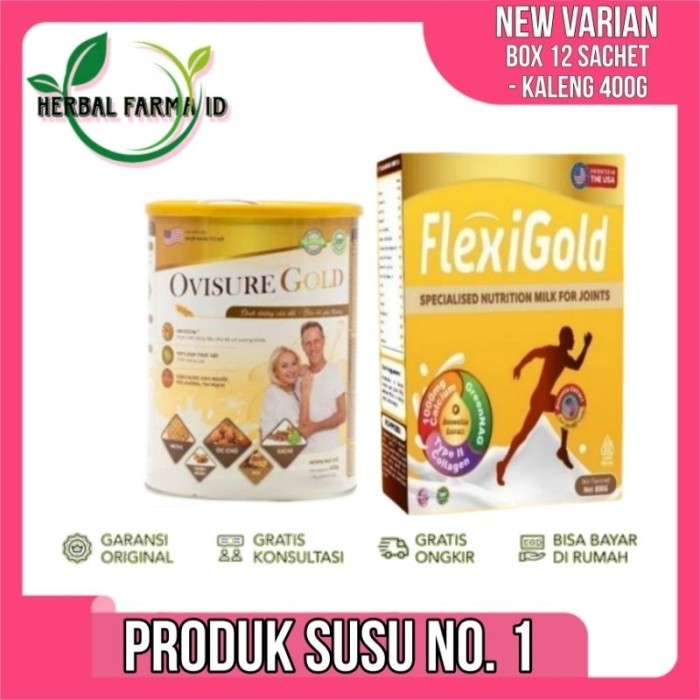 

TERLARIS OVISURE GOLD DAN FLEXIGOLD SUSU VITAMIN TULANG DAN SENDI MURAH!!! MURAH